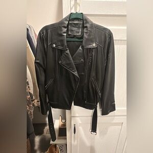 Elodie Classic Black Leather Jacket